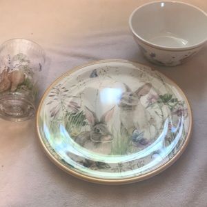 Williams Sonoma kids 3 piece dinnerware set